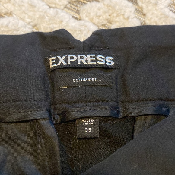 Express Columnist Black Pants size 0 short - Picture 2 of 4